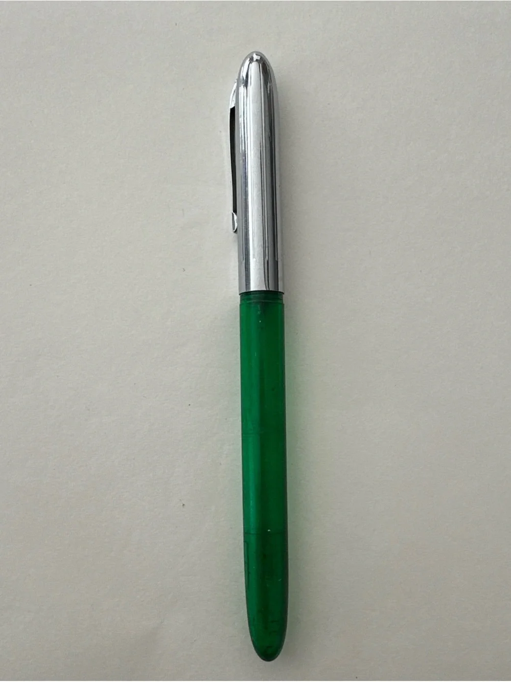 Vintage Sheaffer 304 Fountain Pen green and chrome nib